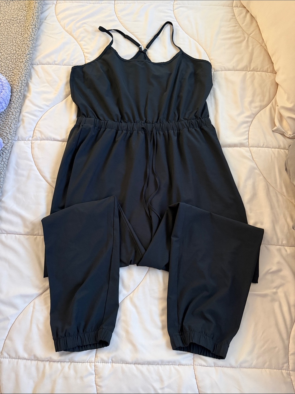 Abercrombie & Fitch Black Sleeveless Jumpsuit